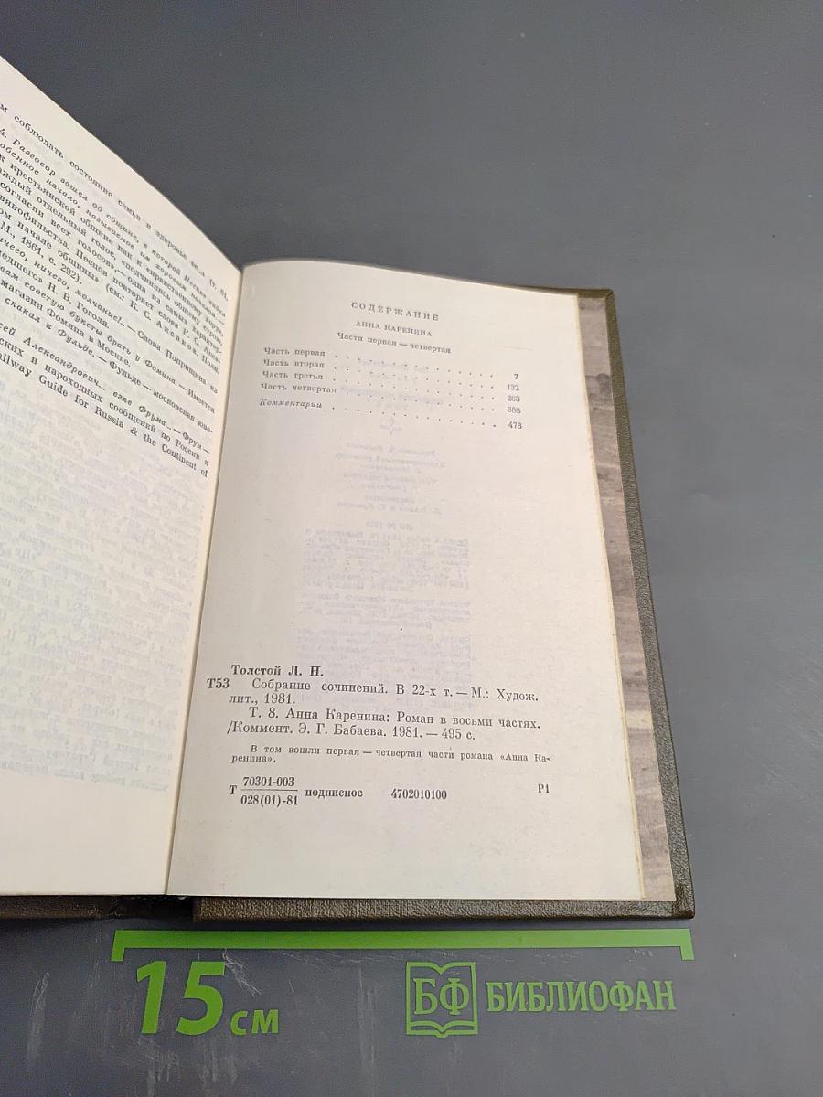 Анна Каренина. Том 8 (части первая-четвертая)