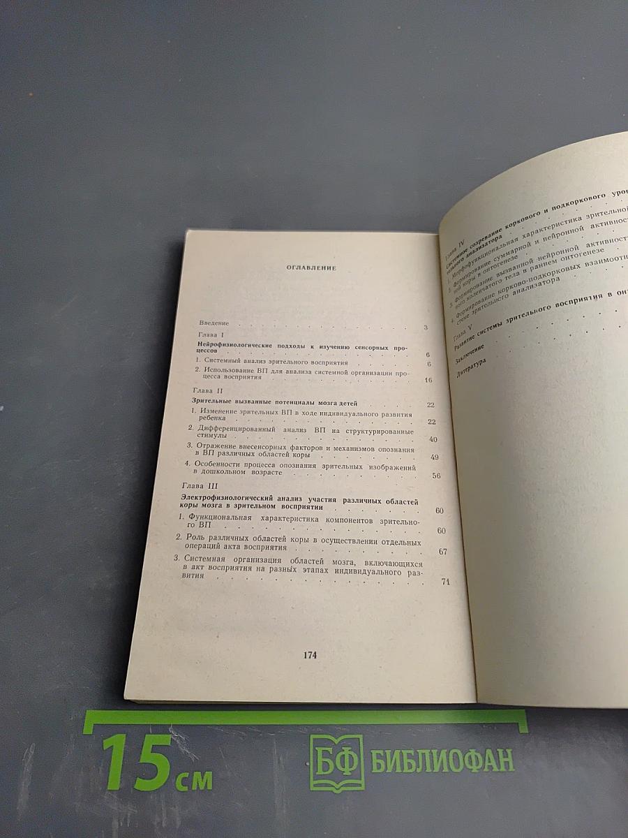 Нейрофизиологические механизмы зрительного восприятия. Онтогенетические исследования