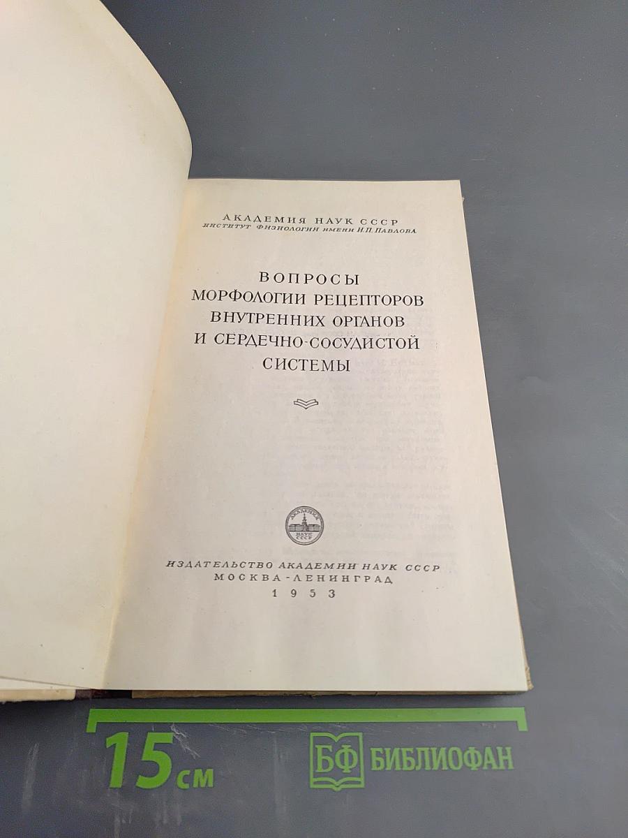Вопросы морфологии рецепторов внутренних органов и сердечно-сосудистой системы