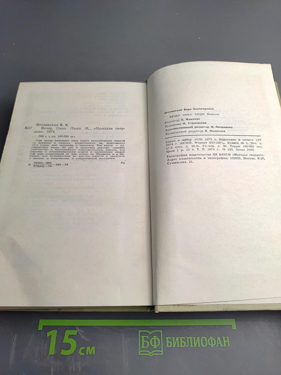 Вечер. Окна. Люди