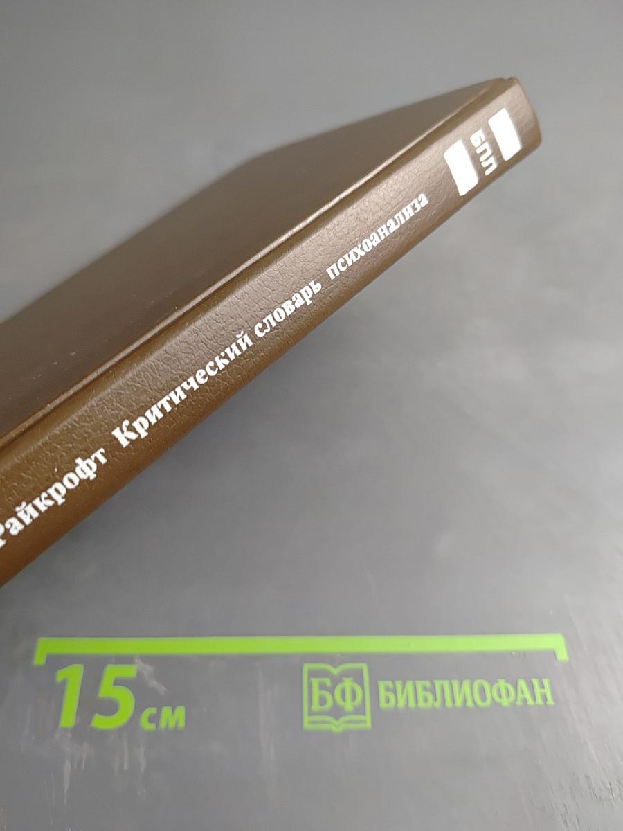 Критический словарь психоанализа
