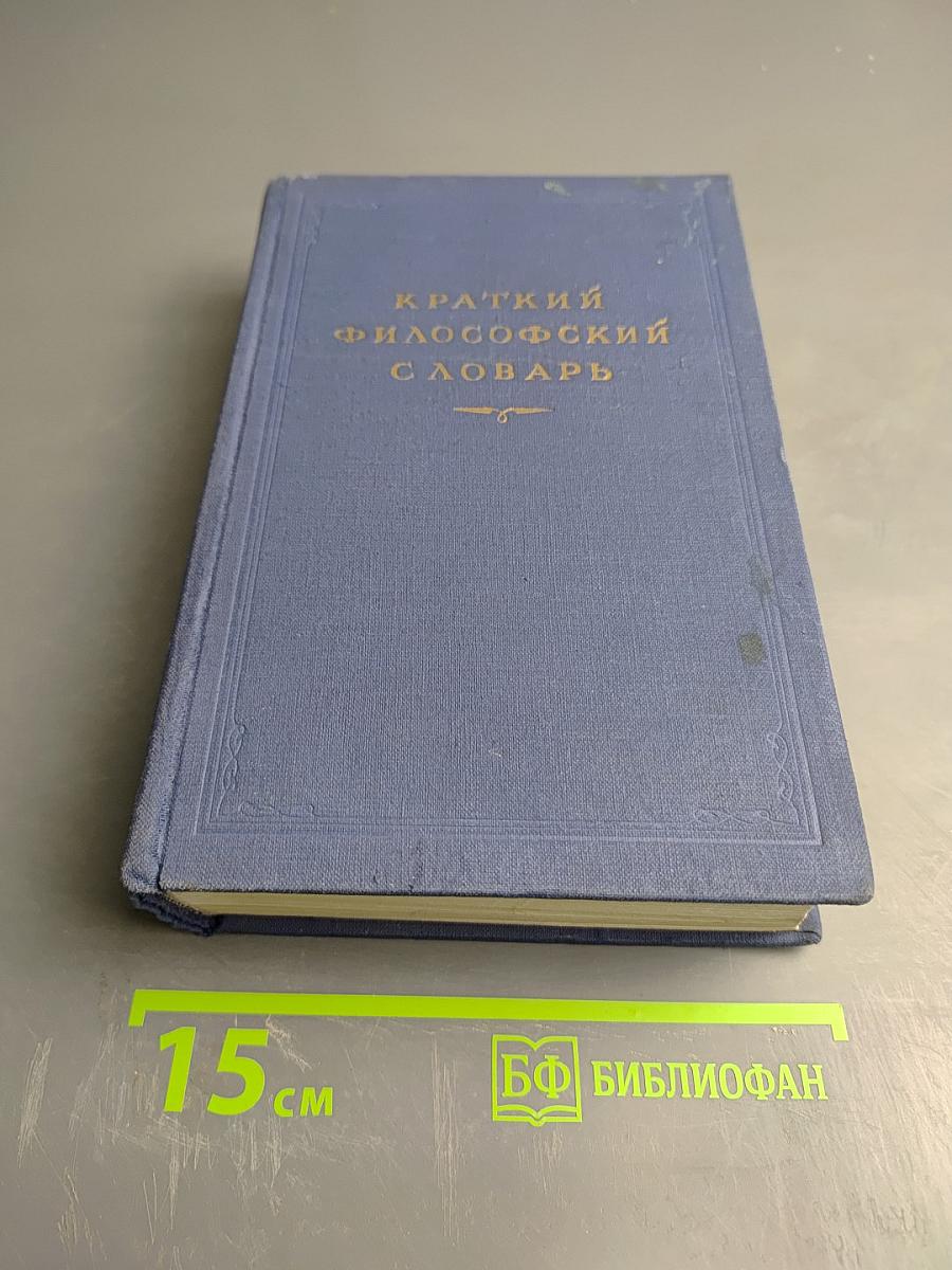 Краткий философский словарь