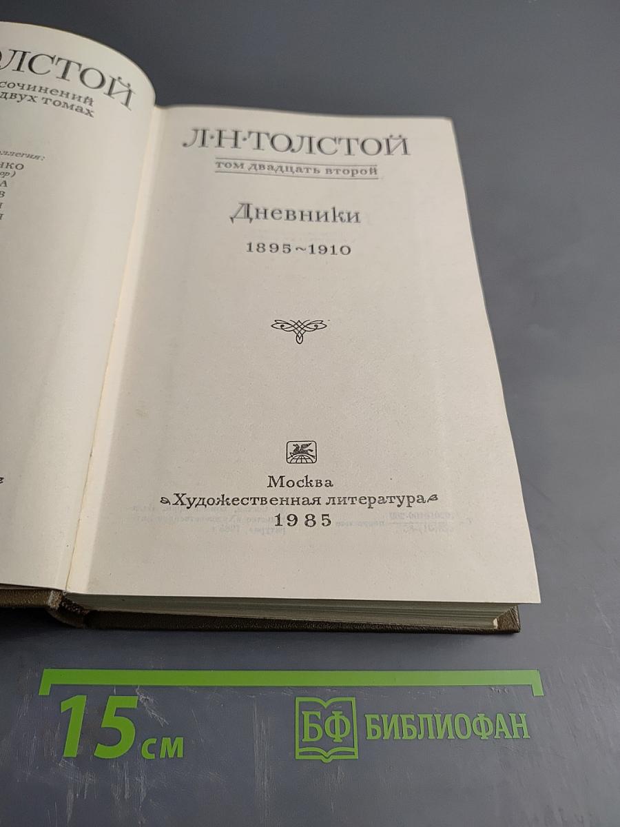 Дневники 1895-1910. Том двадцать второй