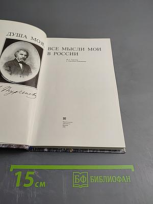 Душа моя, все мысли мои в России