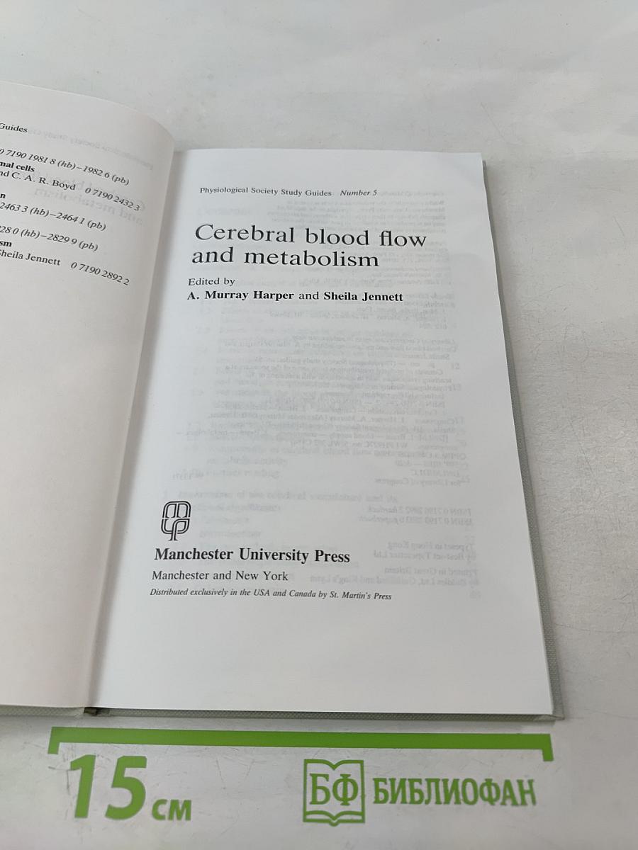Cerebral blood flow and metabolism