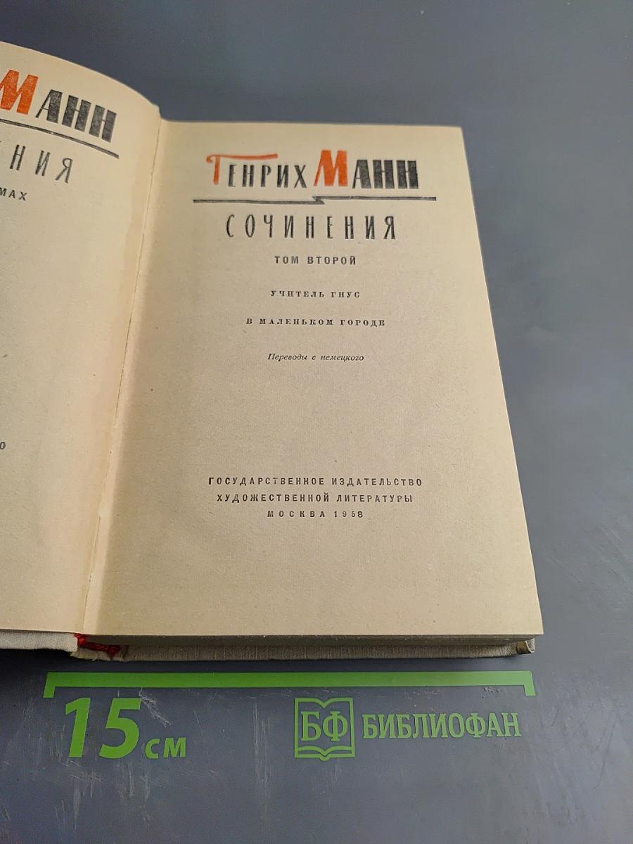 Сочинения. Том второй. Учитель Гнус. В маленьком городе
