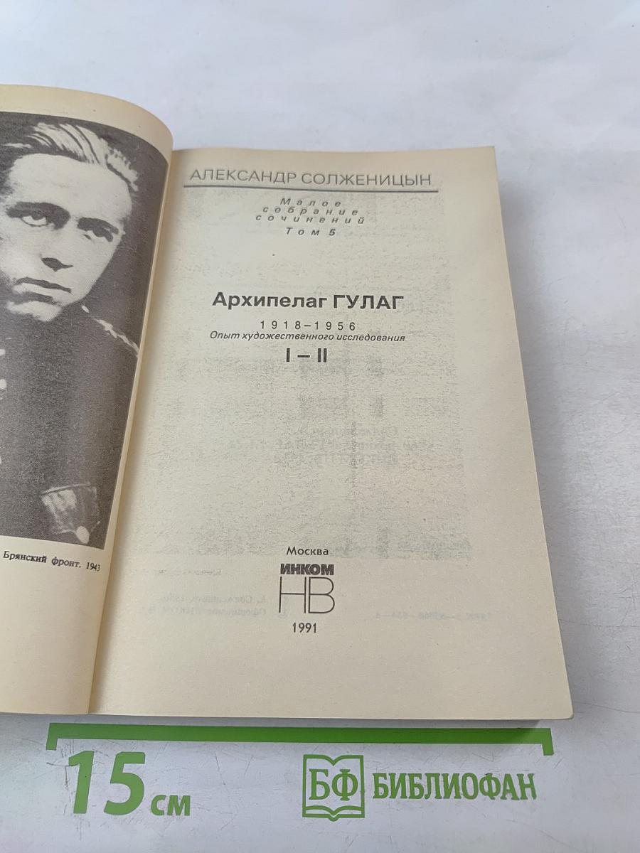Архипелаг ГУЛАГ. Опыт художественного исследования. I-II. Том 5