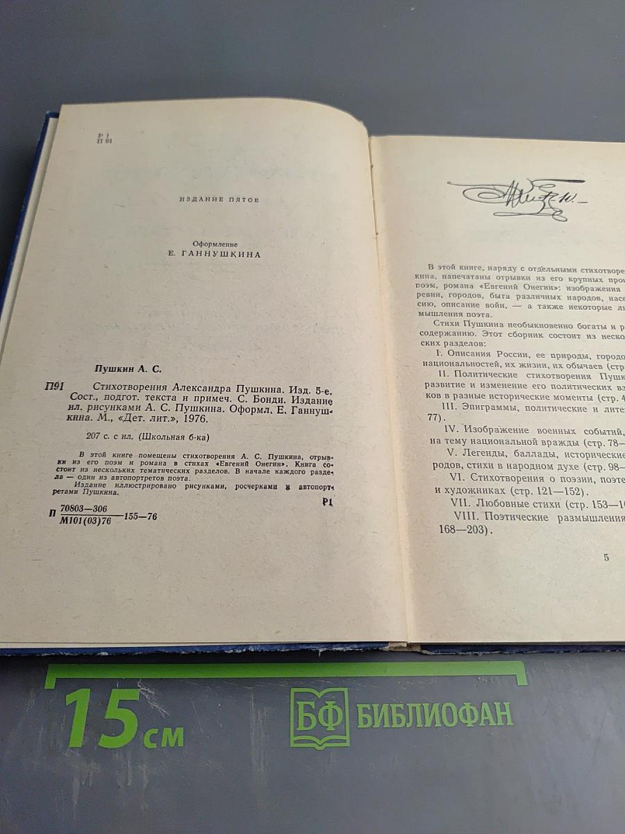 Стихотворения Александра Пушкина для 6 класса