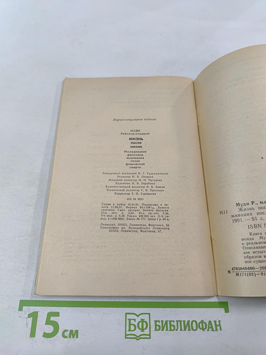 Жизнь после жизни. Исследование феномена выживания после физической смерти