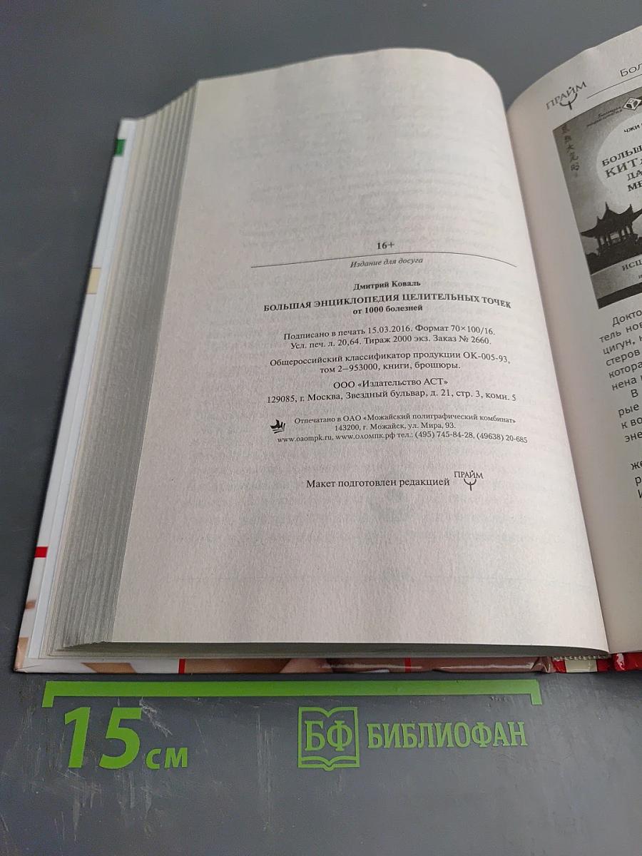 Большая энциклопедия целительных точек от 1000 болезней