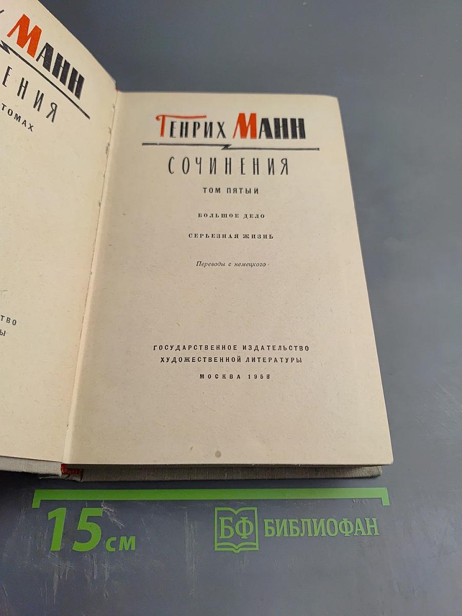 Сочинения. Том пятый. Большое дело. Серьезная жизнь