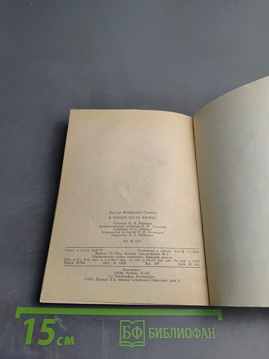 В черной пасти фиорда