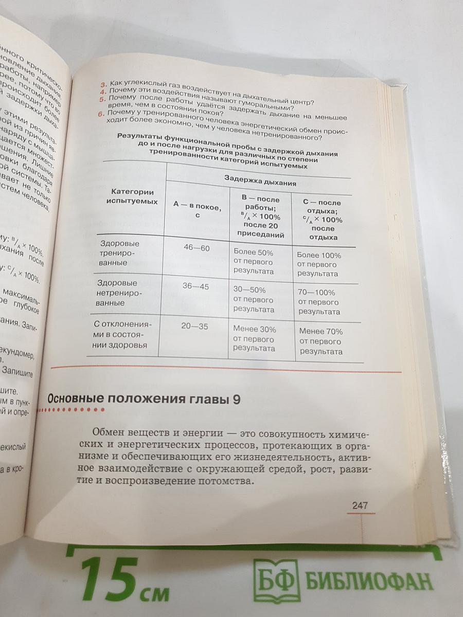 Биология. Человек, 8 класс