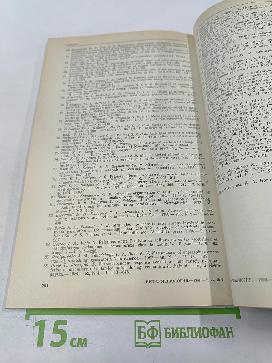 Нейрофизиология. Том 24, № 6