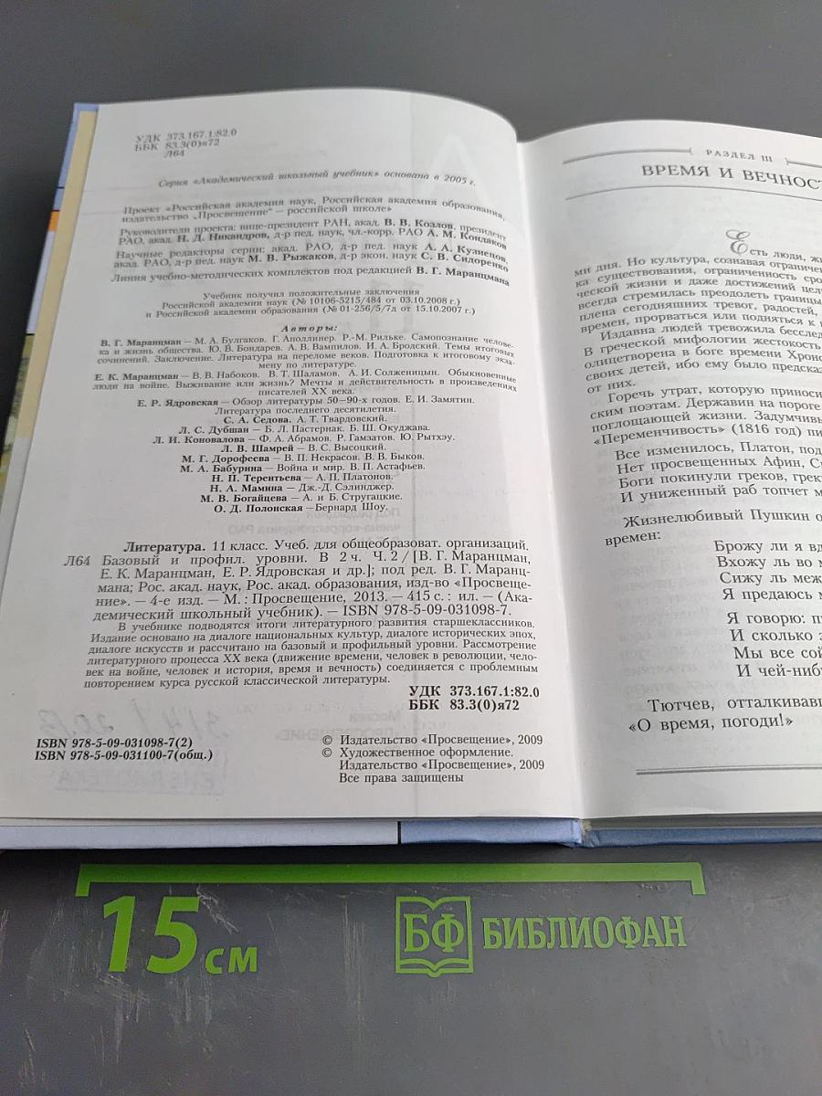 Литература 11 класс часть вторая