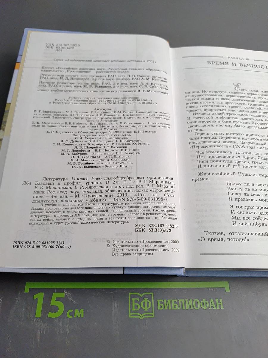 Литература 11 класс, часть вторая