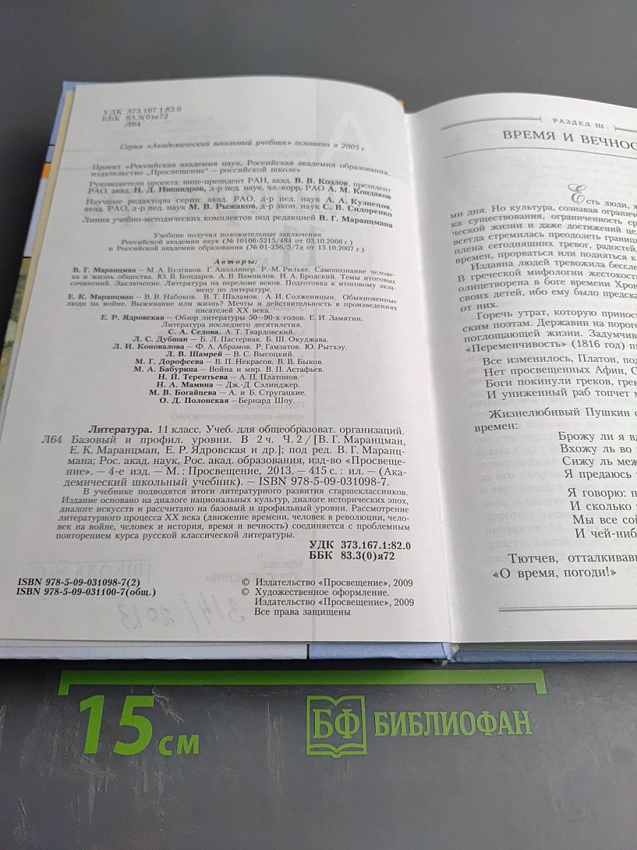 Литература 11 класс, часть вторая