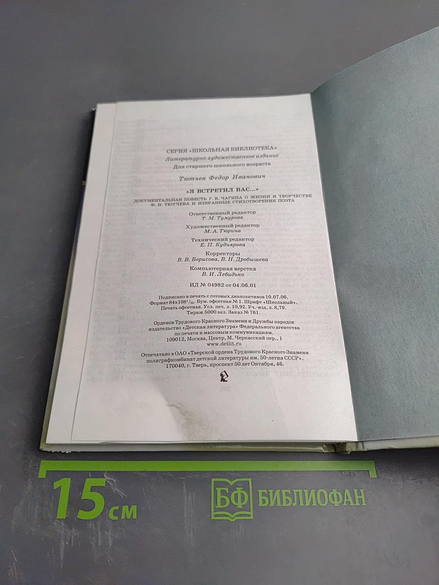 Я встретил Вас... (Поэт гармонии и красоты)