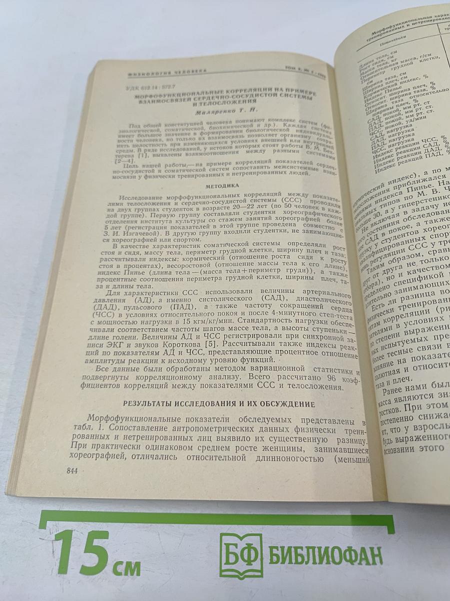 Физиология человека. Том 9, № 5