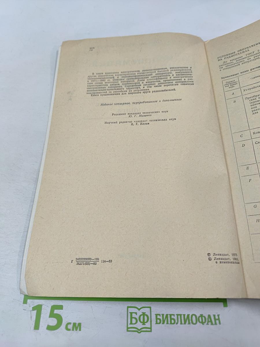 Радиоприемники, радиолы, электрофоны и магнитофоны. Справочная книга