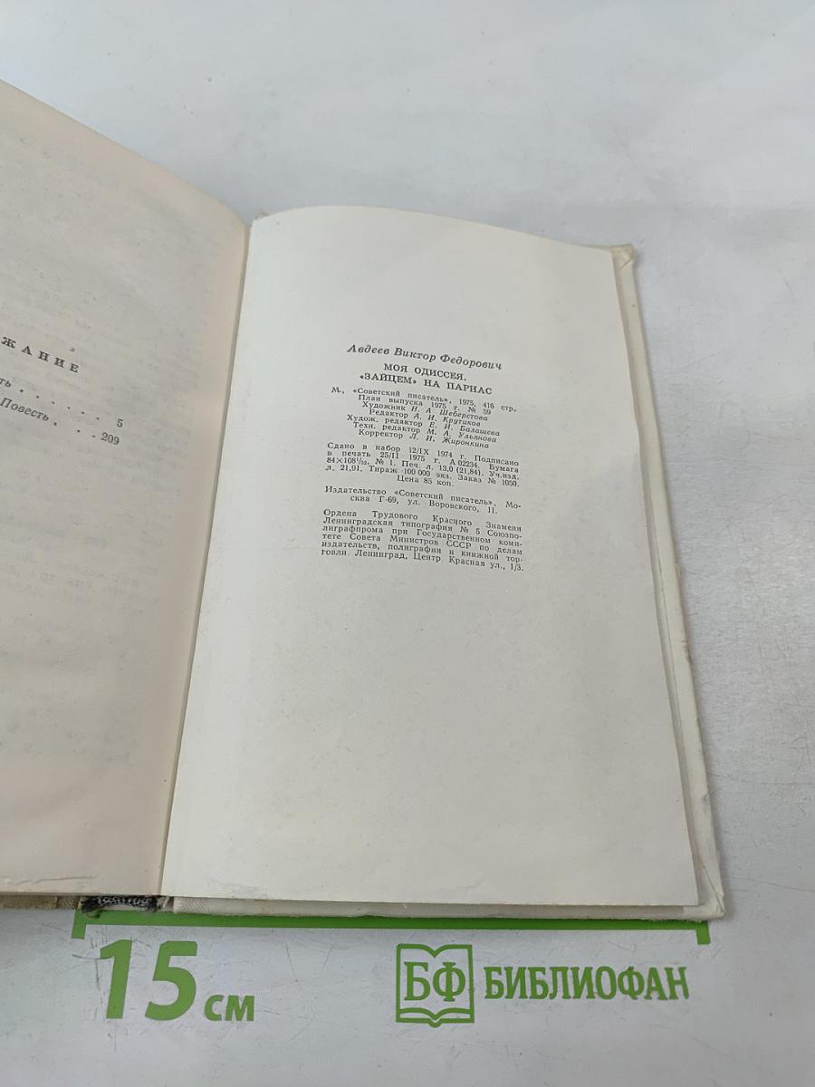 Моя Одиссея. "Зайцем" на Парнас