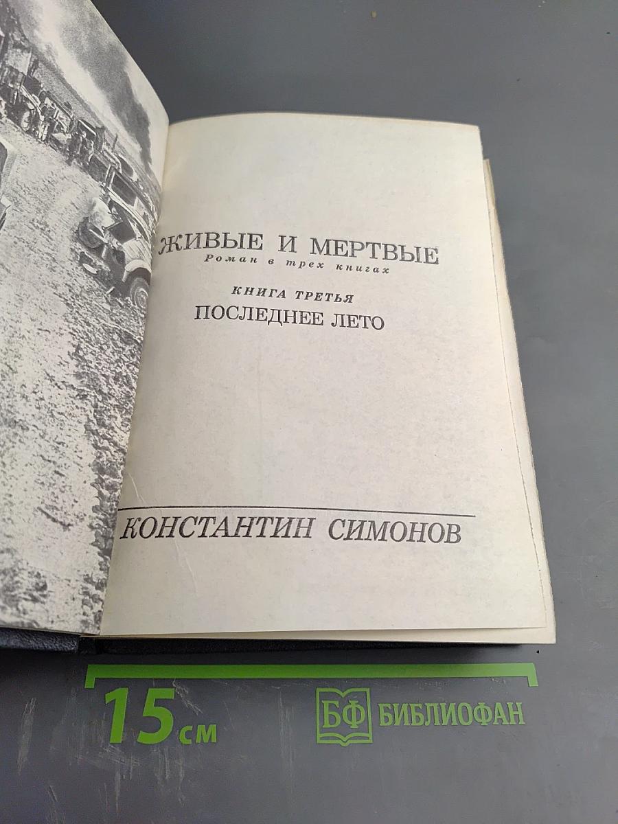 Живые и мертвые. Книга третья. Последнее лето