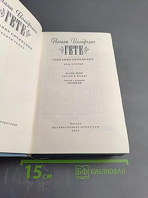 Собрание сочинений. Том третий. Из моей жизни. Поэзия и правда
