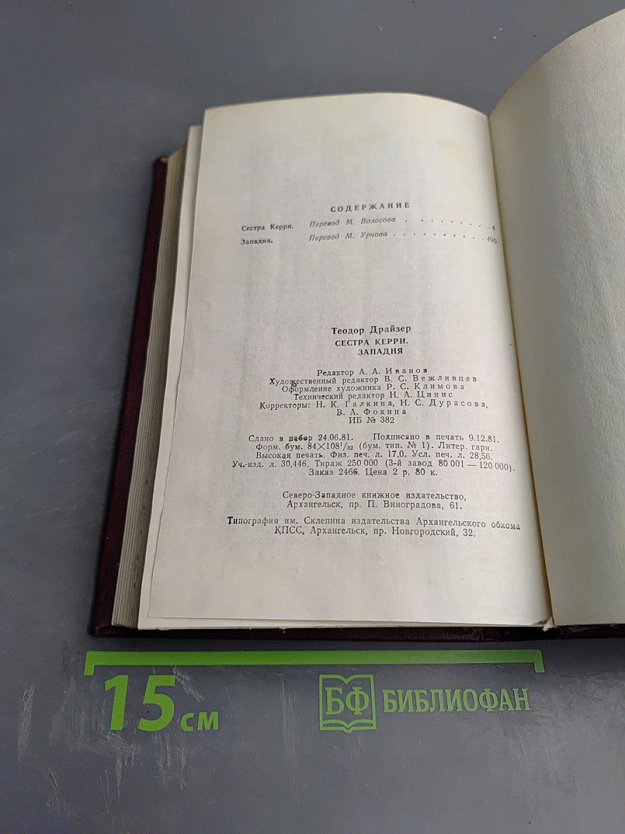 Сестра Керри. Западня