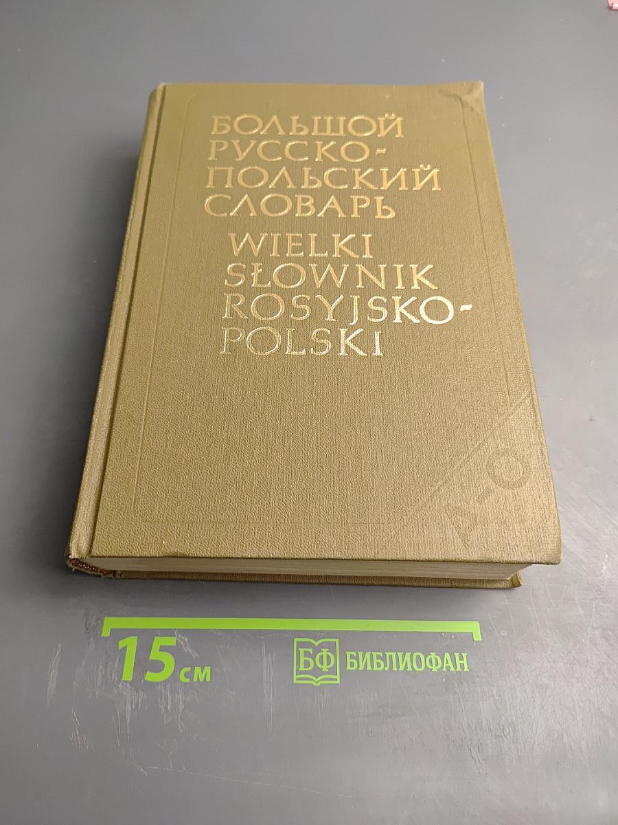Большой русско-польский словарь. Том 1 (А-О)