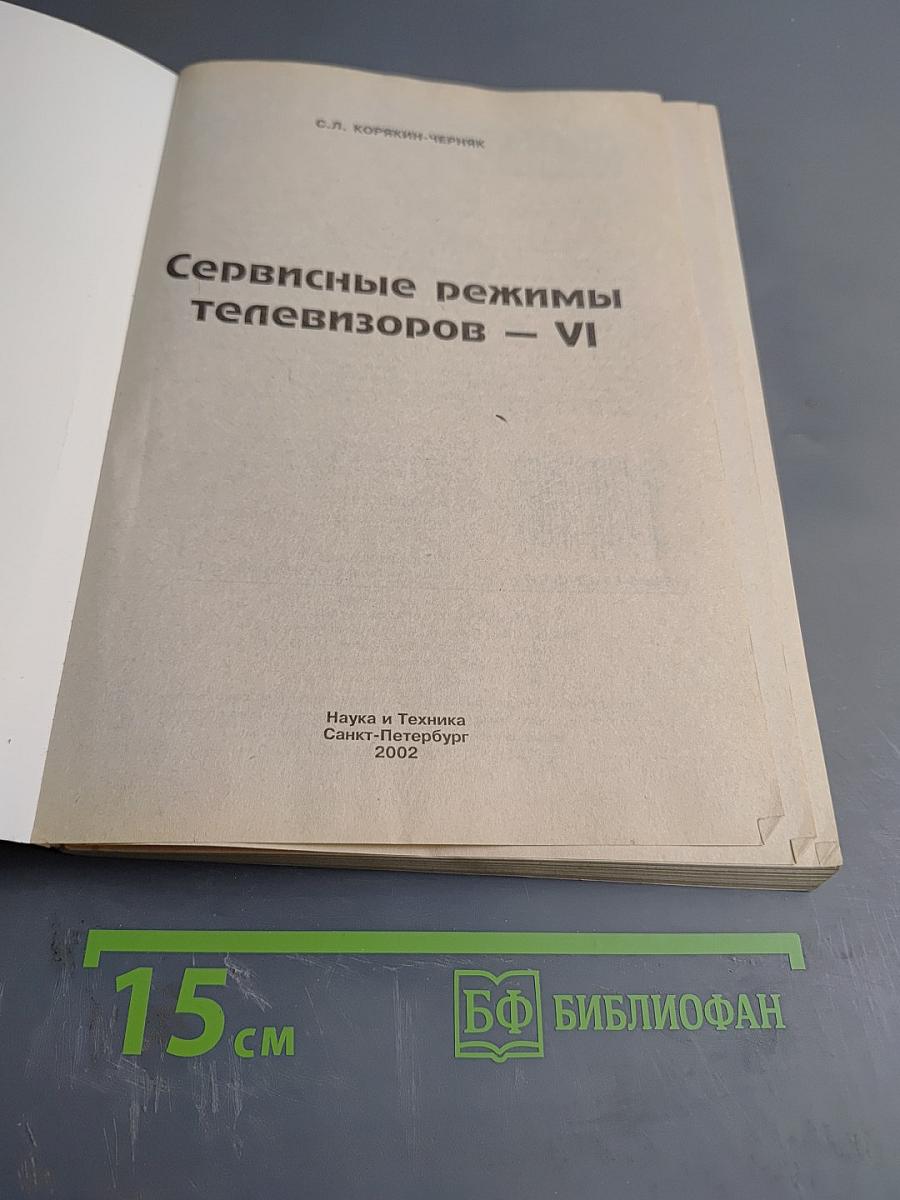 Сервисные режимы телевизоров – VI