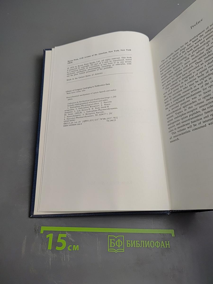 Neurochemical Mechanisms of Opiates and Endorphins. Advances in Biochemical Psychopharmacology Volume 20