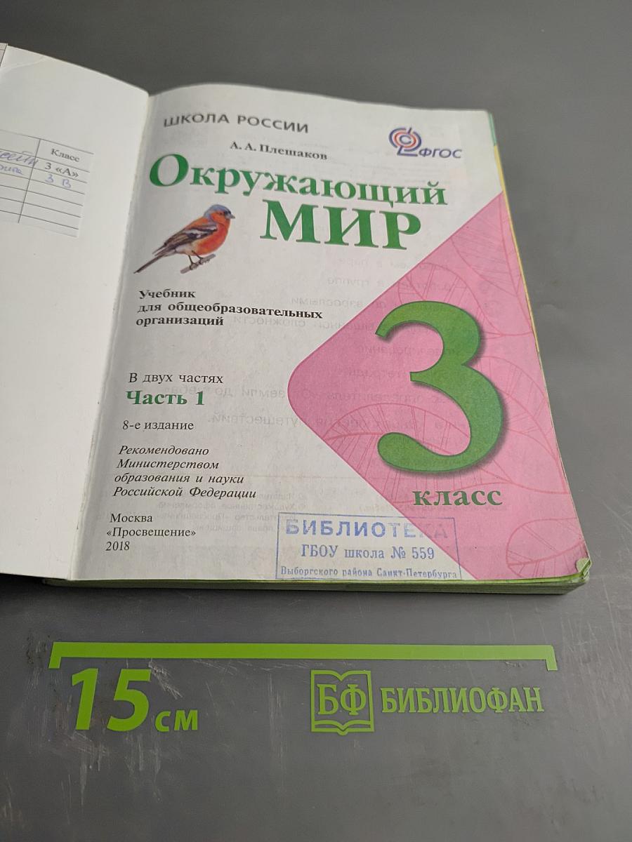 Окружающий мир. 3 класс. Часть 1