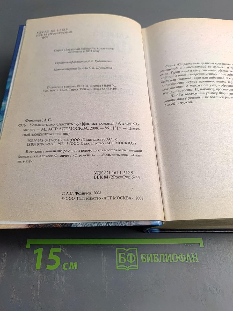 Услышать эхо. Ответить эху