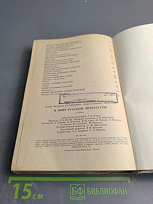 В мире русской литературы. Книга для внеклассного чтения. 6 класс
