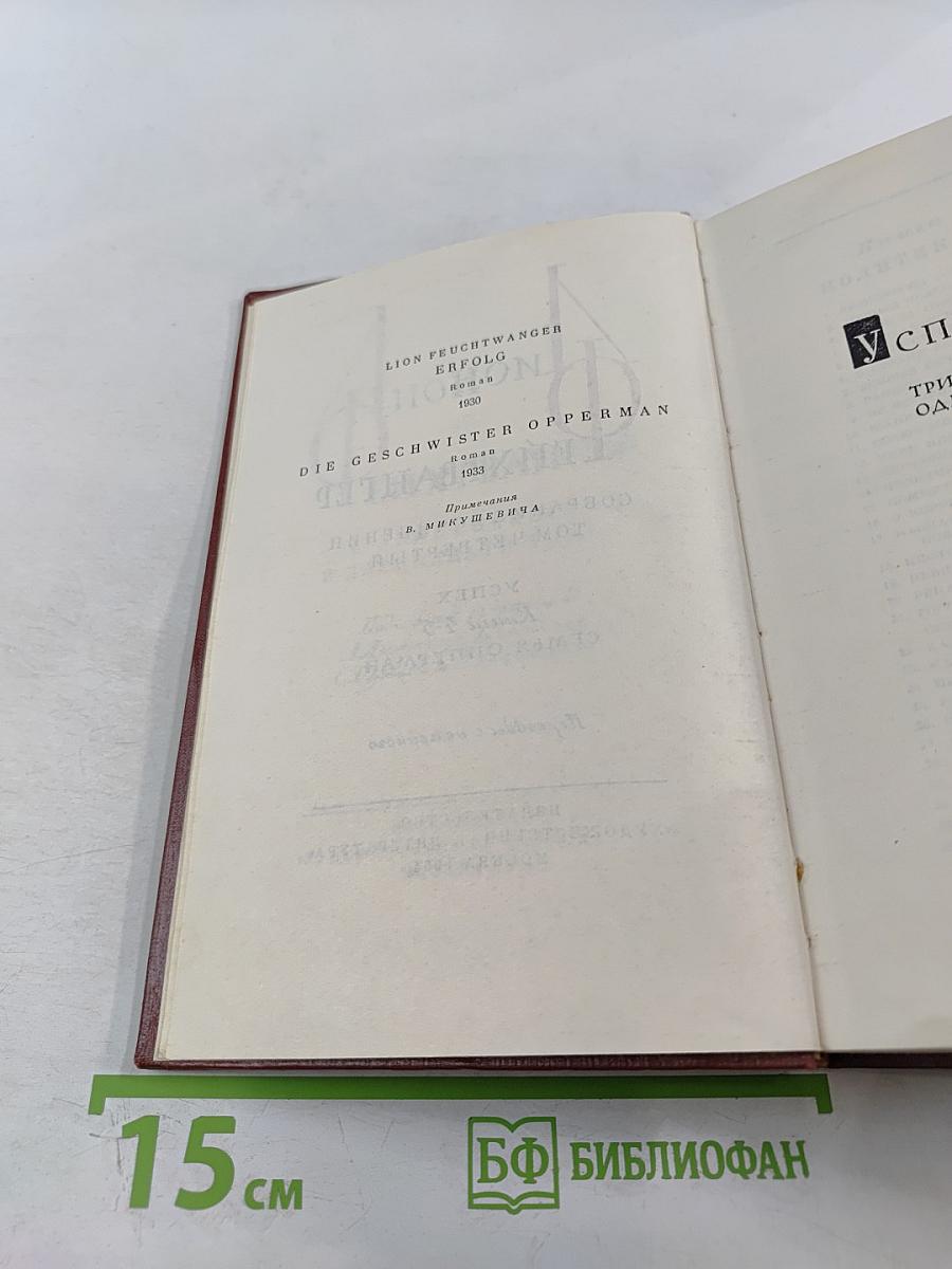 Собрание сочинений. Том четвертый. Успех. Семья Опперман