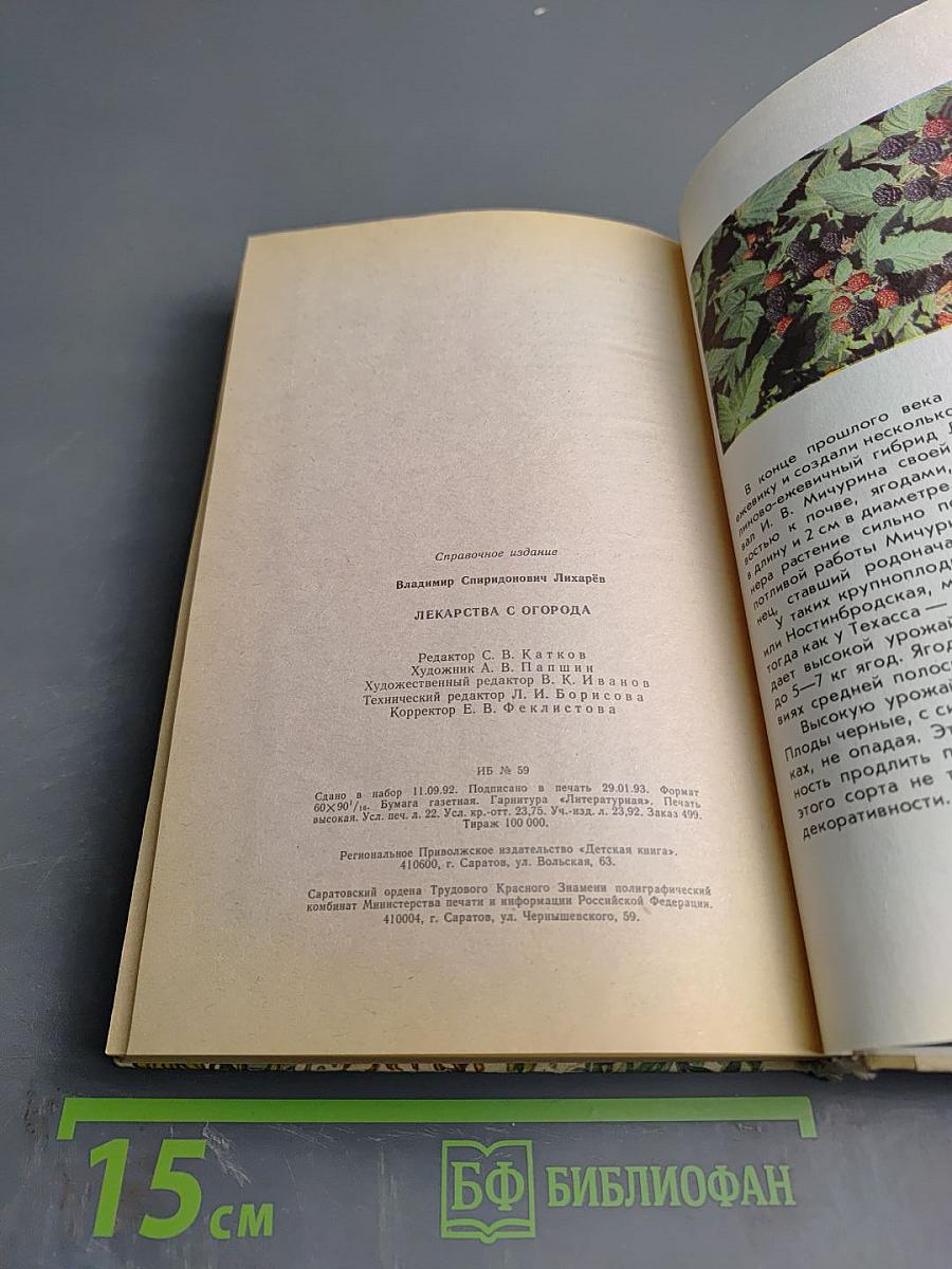 Лекарства с огорода