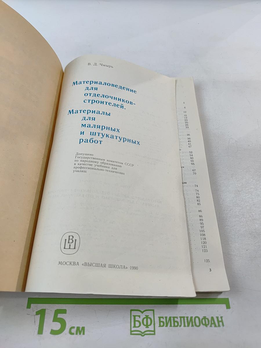 Материаловедение для отделочников-строителей. Материалы для малярных и штукатурных работ
