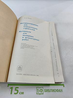 Материаловедение для отделочников-строителей. Материалы для малярных и штукатурных работ