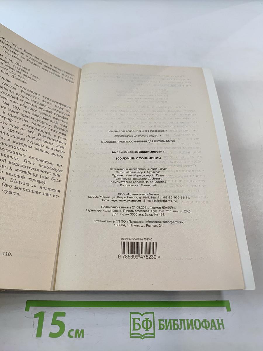 100 Лучших сочинений для школьников для 10-11 классов