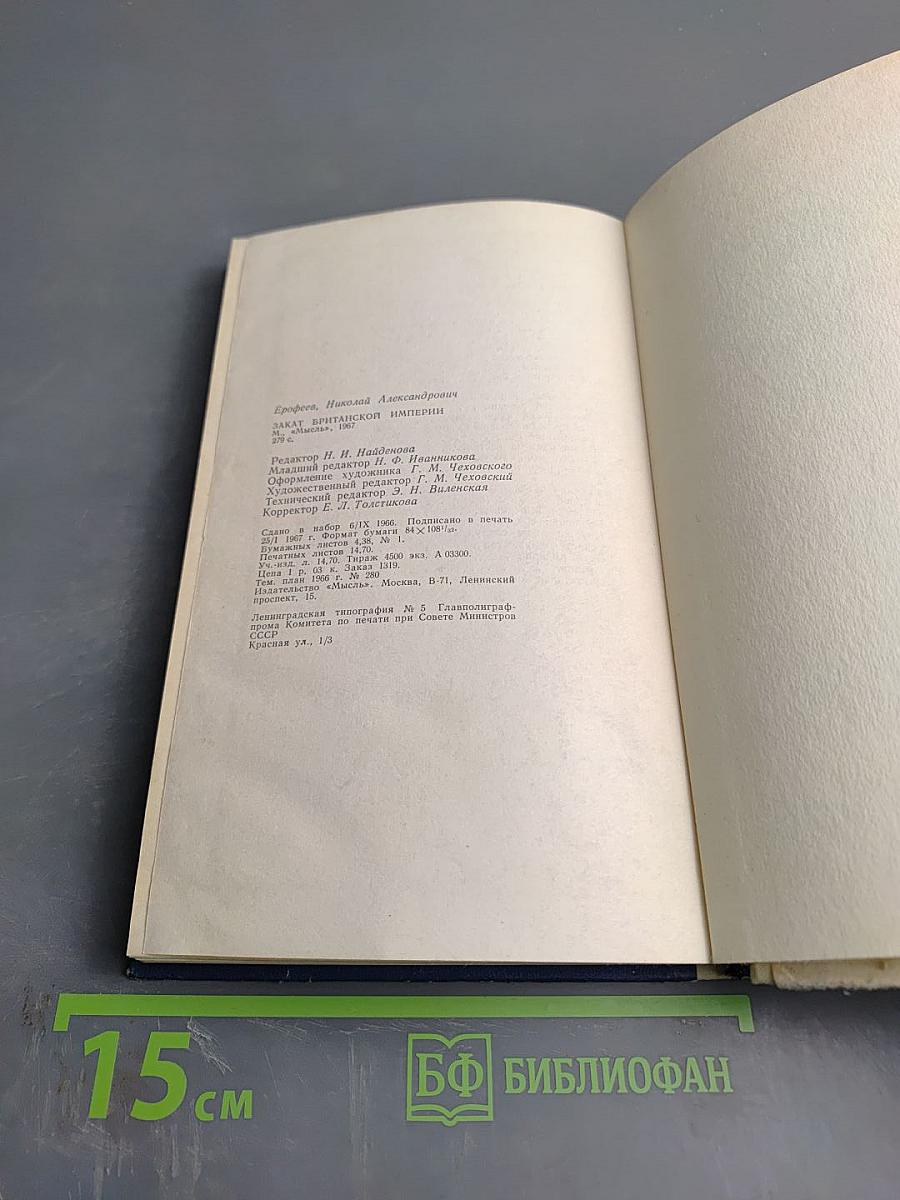 Закат Британской Империи