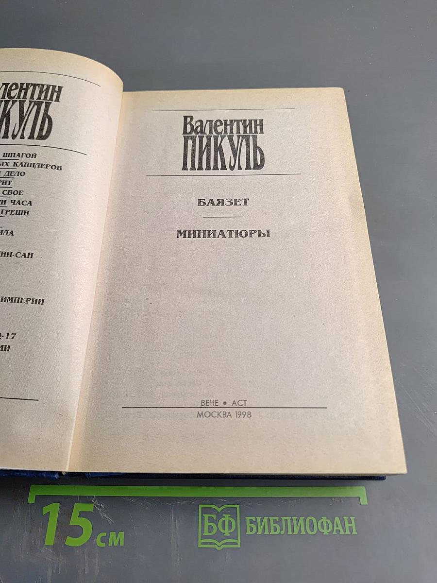 Баязет. Миниатюры