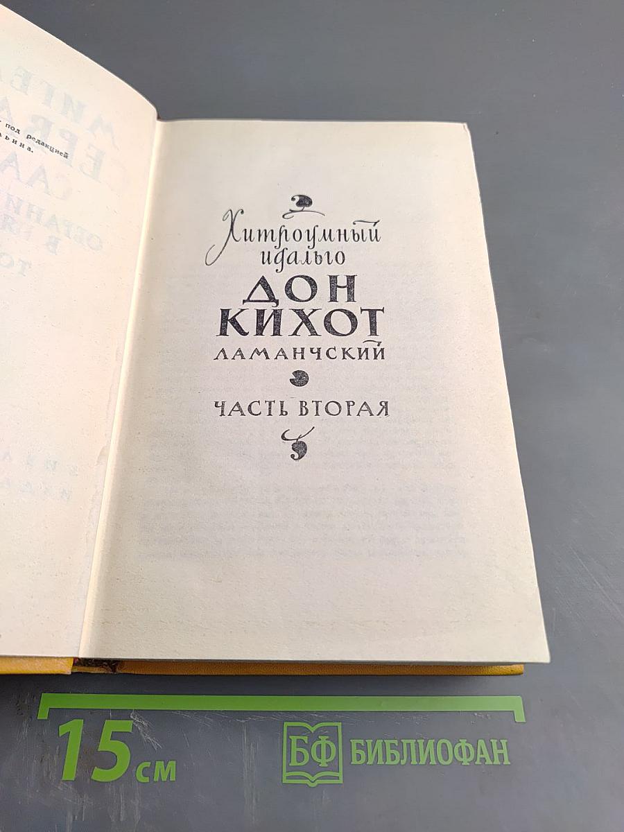 Хитроумный идальго Дон Кихот Ламанчский. Часть вторая