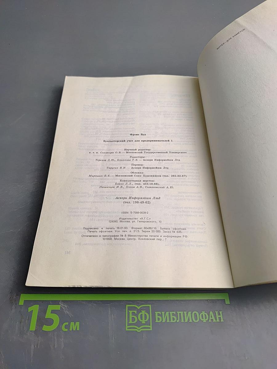 Бухгалтерский учёт для предпринимателей, часть 3