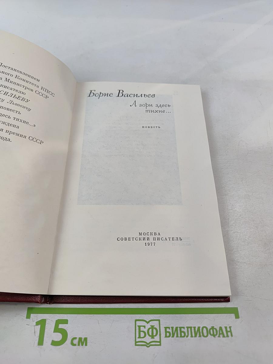 А зори здесь тихие...