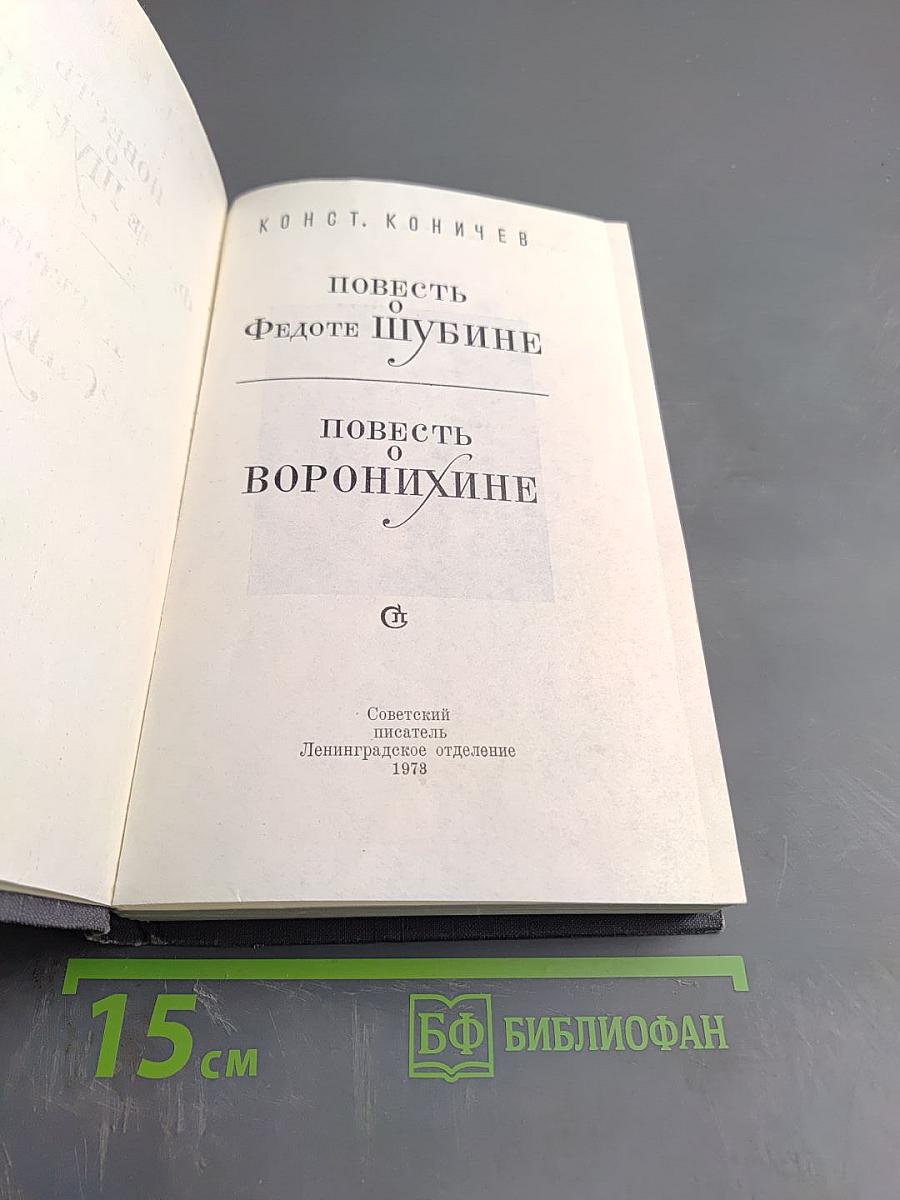 Повести о Федоте Шубине. Повесть о Воронихине