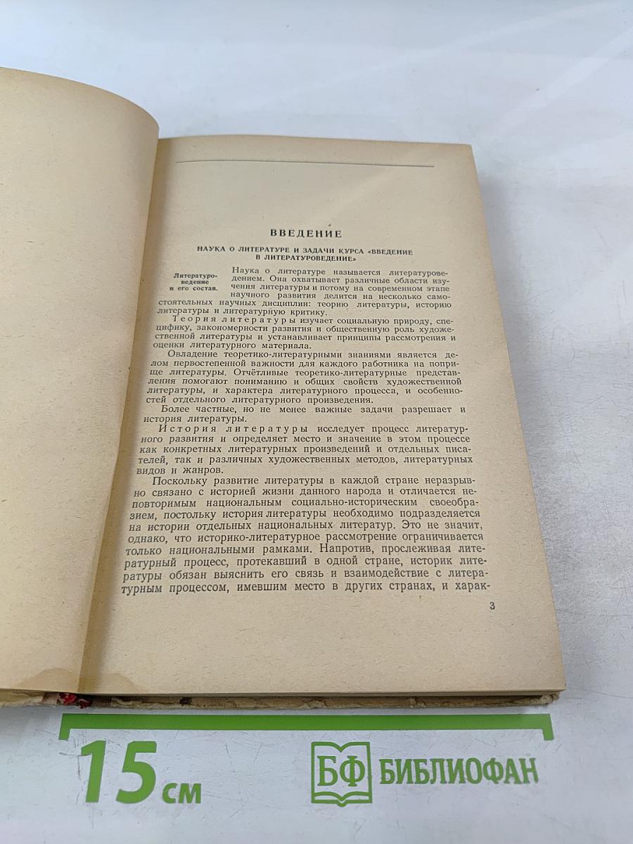 Введение в литературоведение