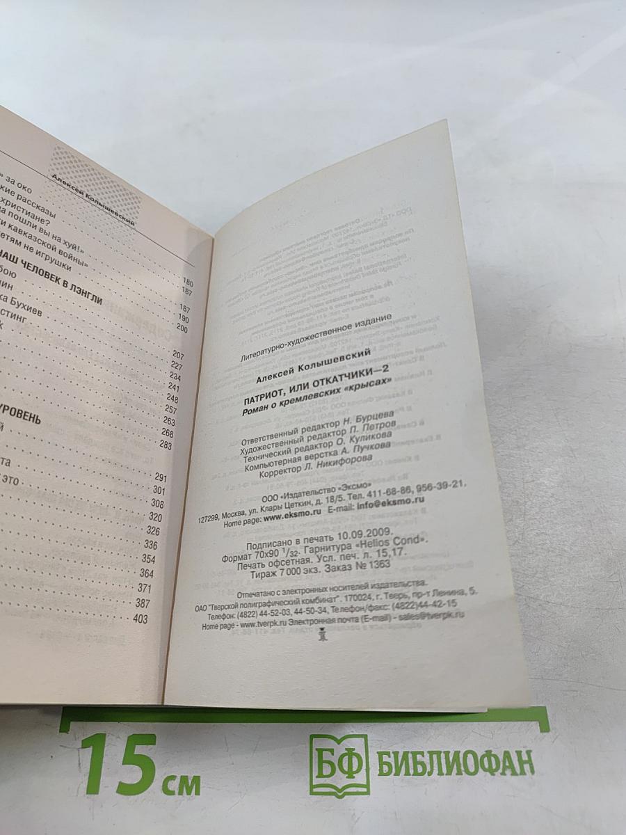 Патриот, или Откатчики 2. Роман о кремлевских «крысах»...