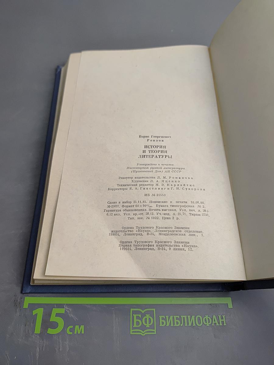 История и теория литературы