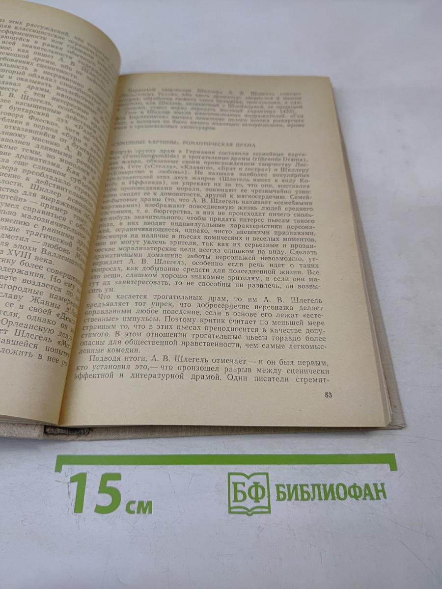 Теория драмы на Западе в первой половине XIX века