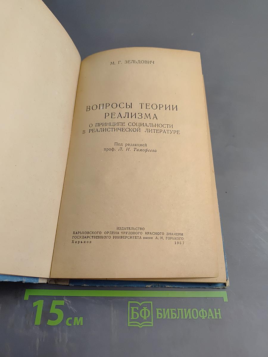 Вопросы теории реализма